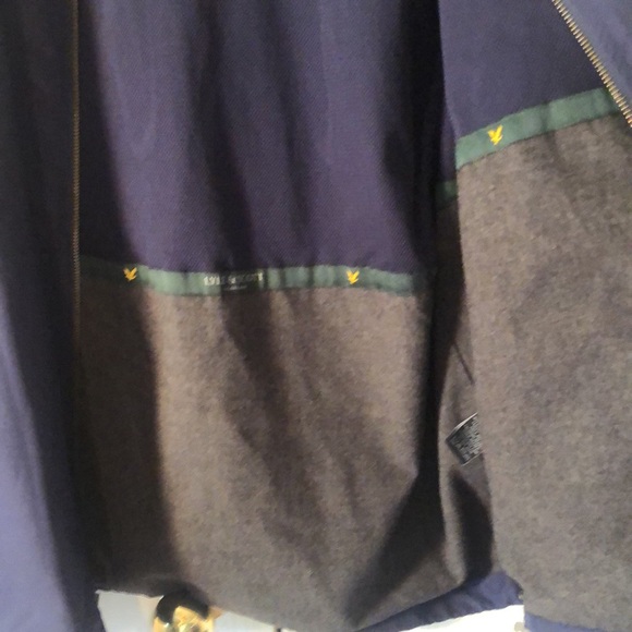 Men’s fall blue Lyle & scott Scotland hooded zip up jacket - Picture 13 of 15